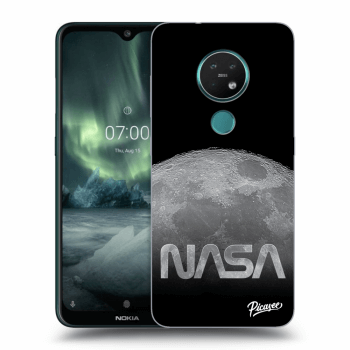Picasee Nokia 7.2 Hülle - Schwarzes Silikon - Moon Cut