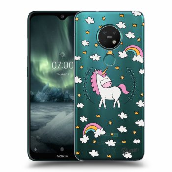 Picasee Nokia 7.2 Hülle - Transparentes Silikon - Unicorn star heaven