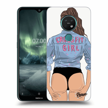 Picasee Nokia 7.2 Hülle - Transparentes Silikon - Crossfit girl - nickynellow