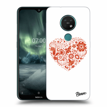 Picasee Nokia 7.2 Hülle - Transparentes Silikon - Big heart
