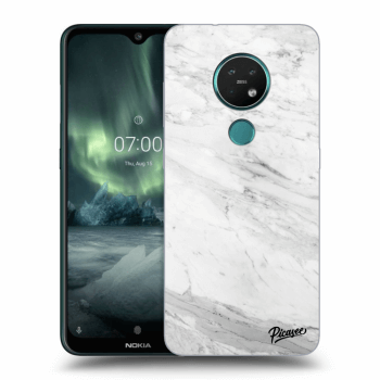 Hülle für Nokia 7.2 - White marble