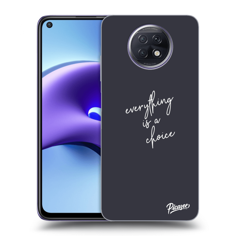 Picasee Xiaomi Redmi Note 9T Hülle - Schwarzes Silikon - Everything is a choice