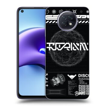 Picasee Xiaomi Redmi Note 9T Hülle - Transparentes Silikon - BLACK DISCO