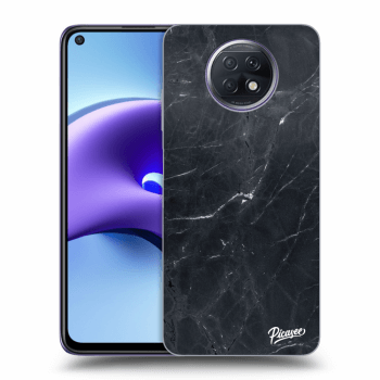 Picasee Xiaomi Redmi Note 9T Hülle - Schwarzes Silikon - Black marble