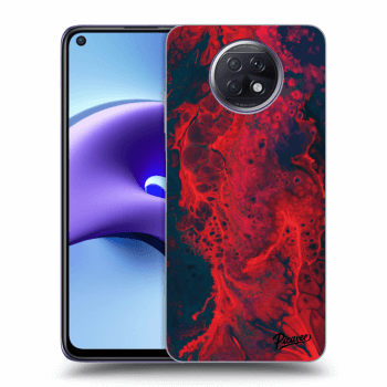 Picasee Xiaomi Redmi Note 9T Hülle - Schwarzes Silikon - Organic red