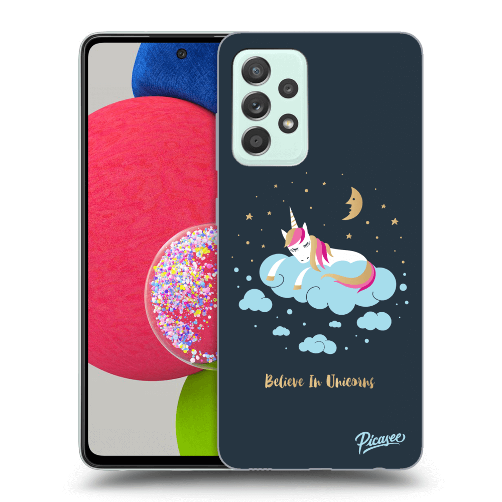 Picasee Samsung Galaxy A52s 5G A528B Hülle - Transparentes Silikon - Believe In Unicorns