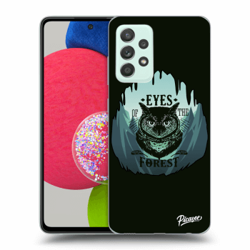 Picasee Samsung Galaxy A52s 5G A528B Hülle - Transparentes Silikon - Forest owl