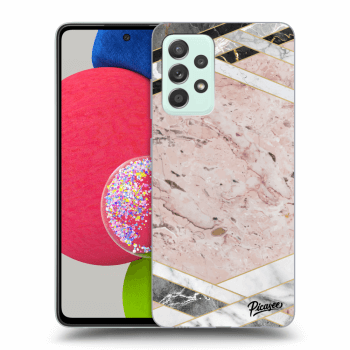 Hülle für Samsung Galaxy A52s 5G A528B - Pink geometry