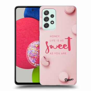 Picasee Samsung Galaxy A52s 5G A528B Hülle - Transparentes Silikon - Life is as sweet as you are