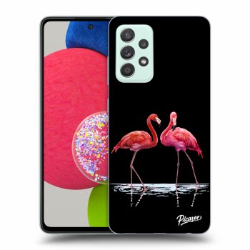 Picasee ULTIMATE CASE für Samsung Galaxy A52s 5G A528B - Flamingos couple