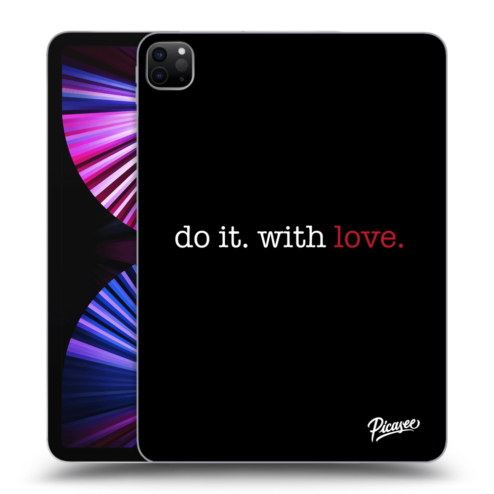 Picasee Schwarze Silikonhülle für Apple iPad Pro 11" 2021 (3.gen) - Do it. With love.