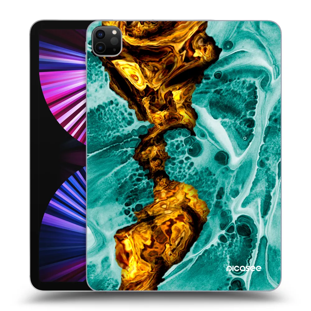 Picasee Schwarze Silikonhülle für Apple iPad Pro 11" 2021 (3.gen) - Goldsky
