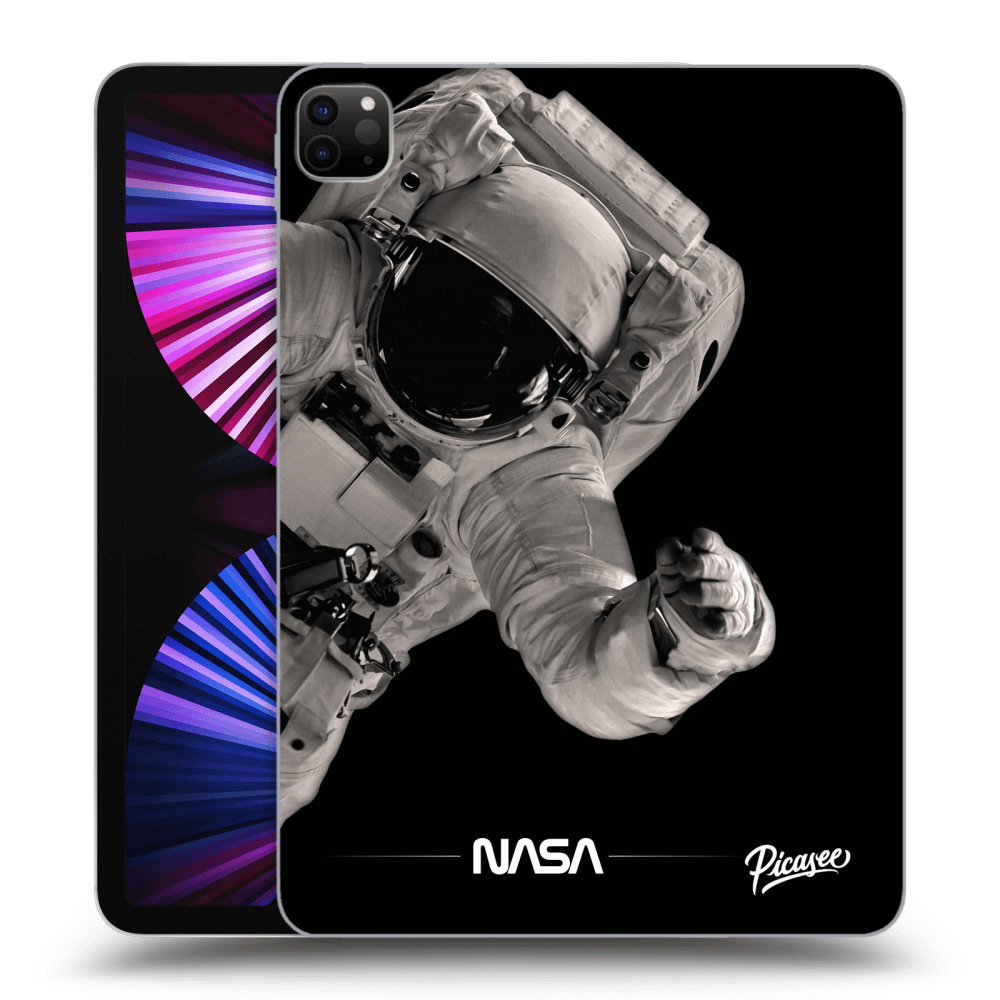 Picasee Schwarze Silikonhülle für Apple iPad Pro 11" 2021 (3.gen) - Astronaut Big