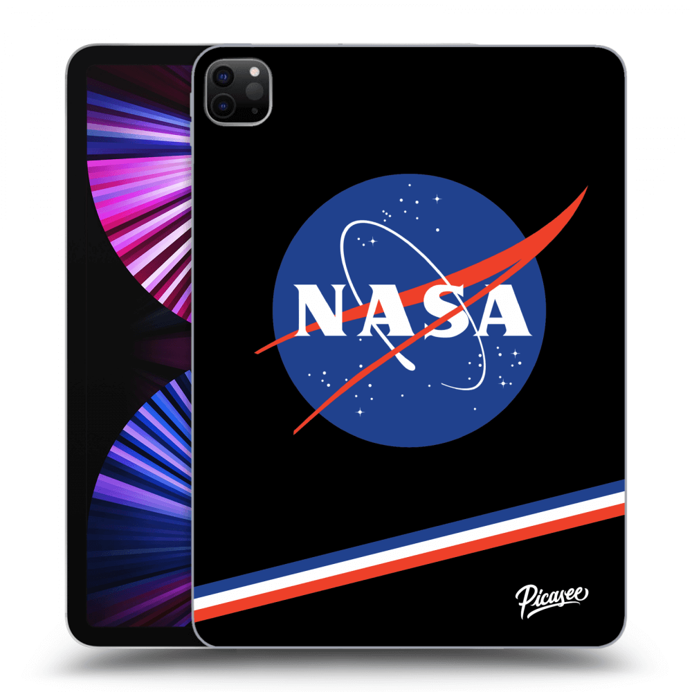 Picasee Schwarze Silikonhülle für Apple iPad Pro 11" 2021 (3.gen) - NASA Original