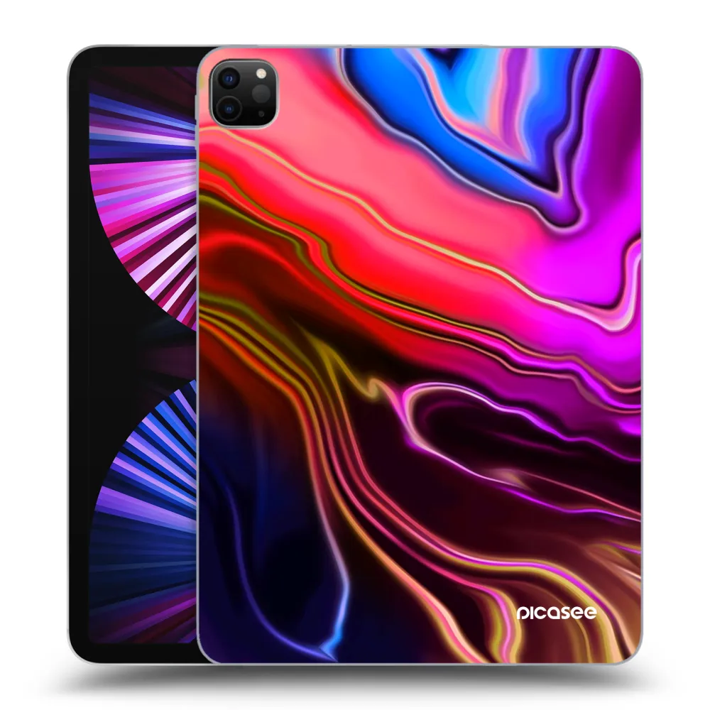 Picasee Schwarze Silikonhülle für Apple iPad Pro 11" 2021 (3.gen) - Electric
