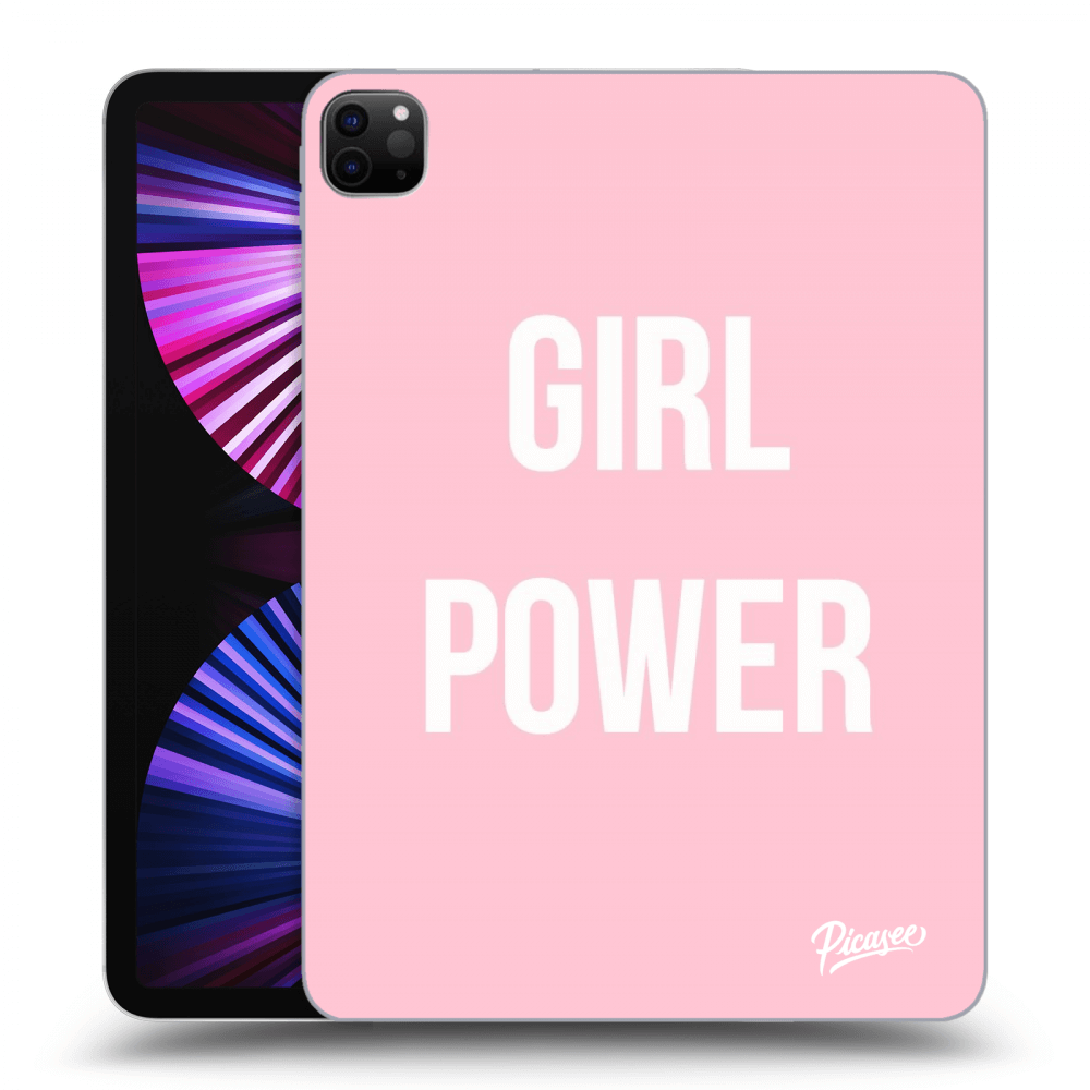 Picasee Schwarze Silikonhülle für Apple iPad Pro 11" 2021 (3.gen) - Girl power