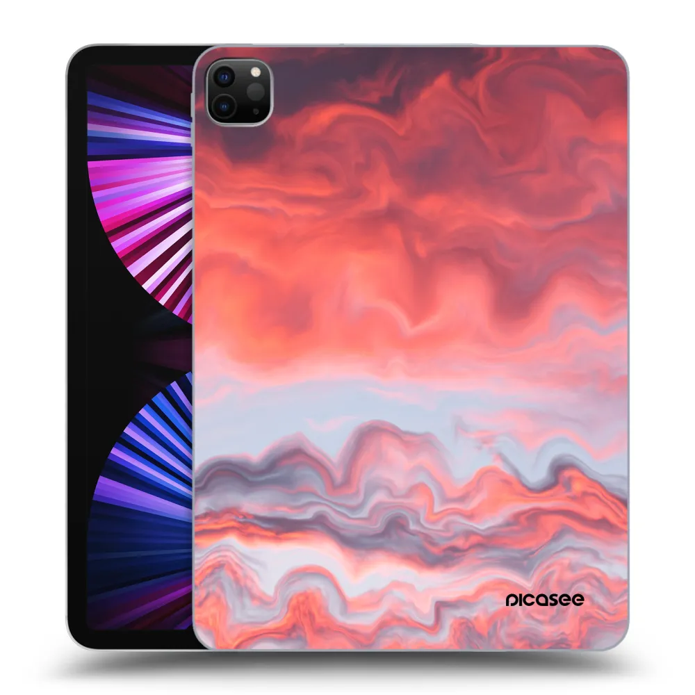 Picasee Schwarze Silikonhülle für Apple iPad Pro 11" 2021 (3.gen) - Sunset