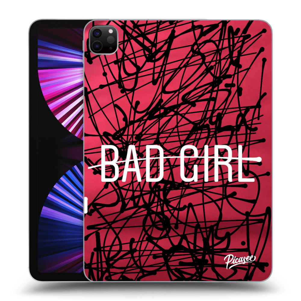 Picasee Schwarze Silikonhülle für Apple iPad Pro 11" 2021 (3.gen) - Bad girl