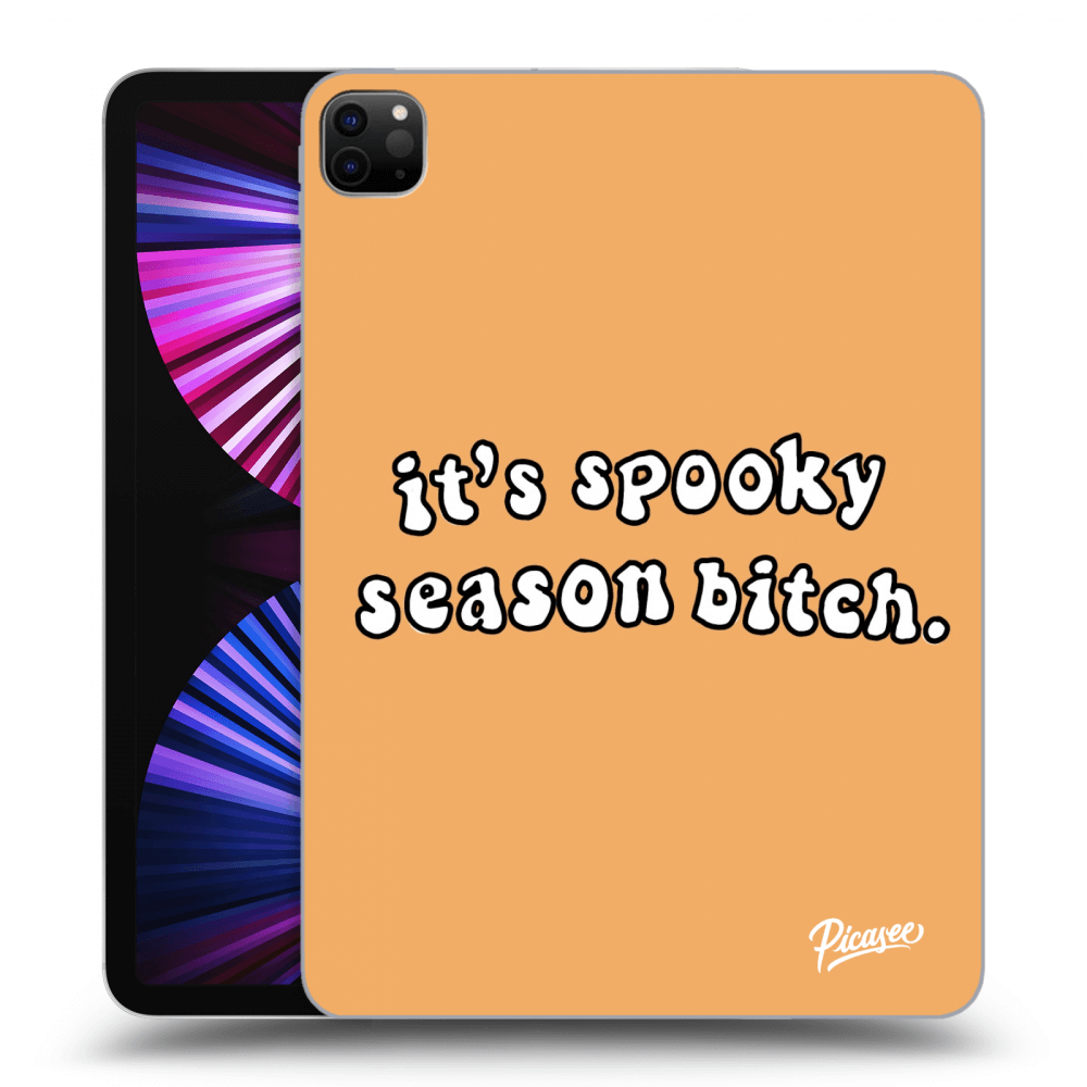 Picasee Schwarze Silikonhülle für Apple iPad Pro 11" 2021 (3.gen) - Spooky season