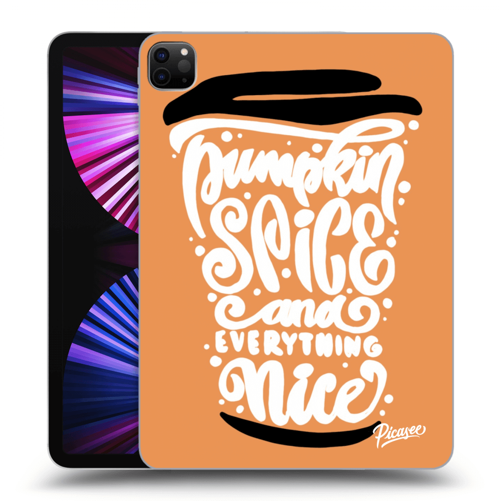 Picasee Schwarze Silikonhülle für Apple iPad Pro 11" 2021 (3.gen) - Pumpkin coffee