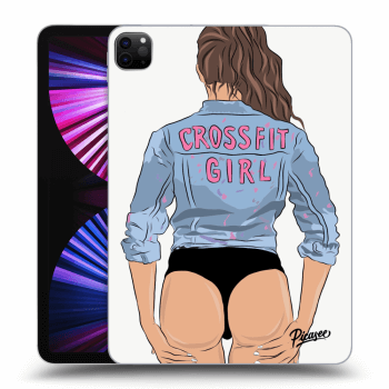 Picasee Schwarze Silikonhülle für Apple iPad Pro 11" 2021 (3.gen) - Crossfit girl - nickynellow