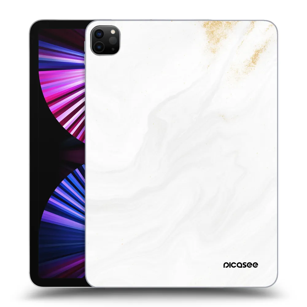 Picasee Schwarze Silikonhülle für Apple iPad Pro 11" 2021 (3.gen) - White