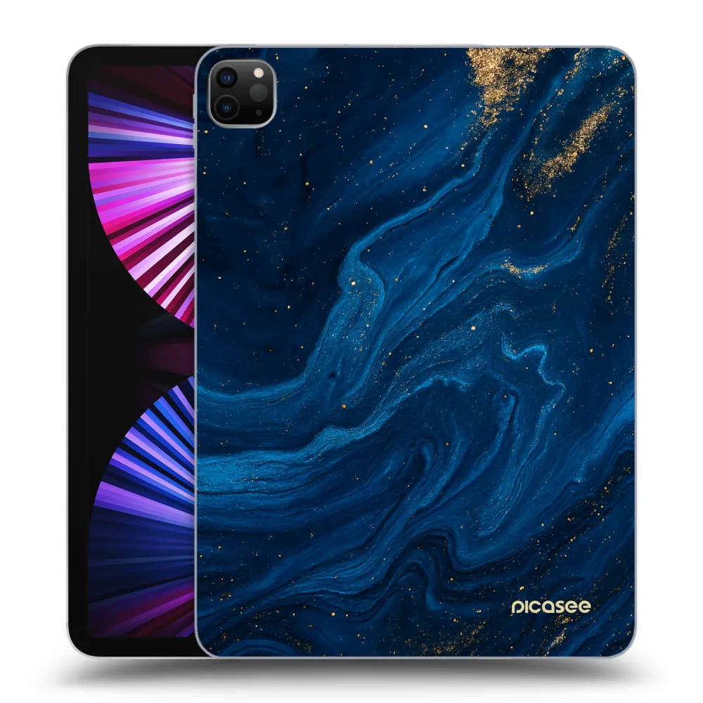 Picasee Schwarze Silikonhülle für Apple iPad Pro 11" 2021 (3.gen) - Blue