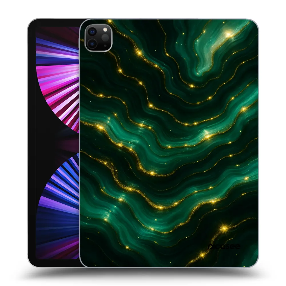 Picasee Schwarze Silikonhülle für Apple iPad Pro 11" 2021 (3.gen) - Emerald