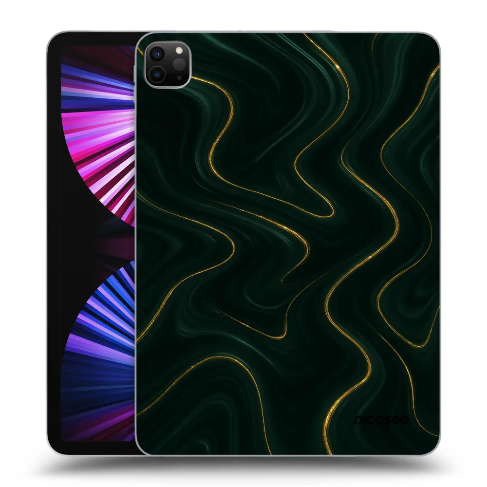 Picasee Schwarze Silikonhülle für Apple iPad Pro 11" 2021 (3.gen) - Vawes
