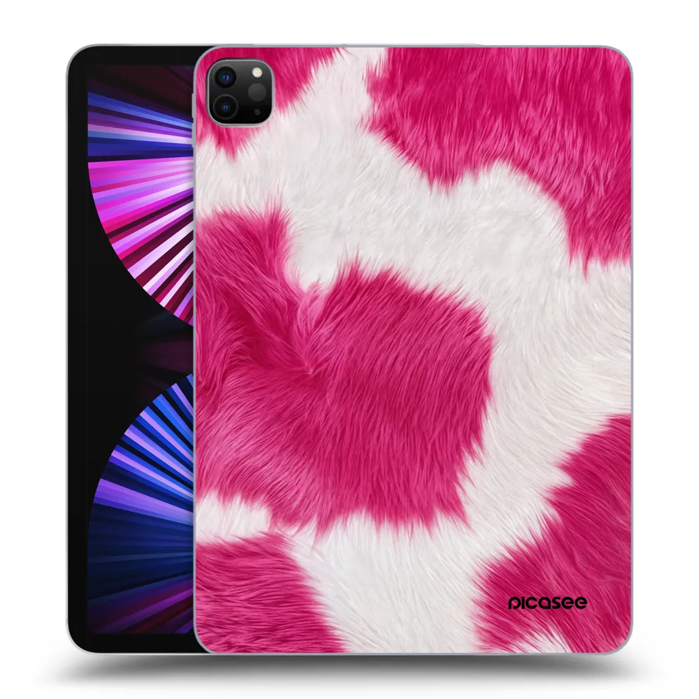 Picasee Schwarze Silikonhülle für Apple iPad Pro 11" 2021 (3.gen) - Pink Moo