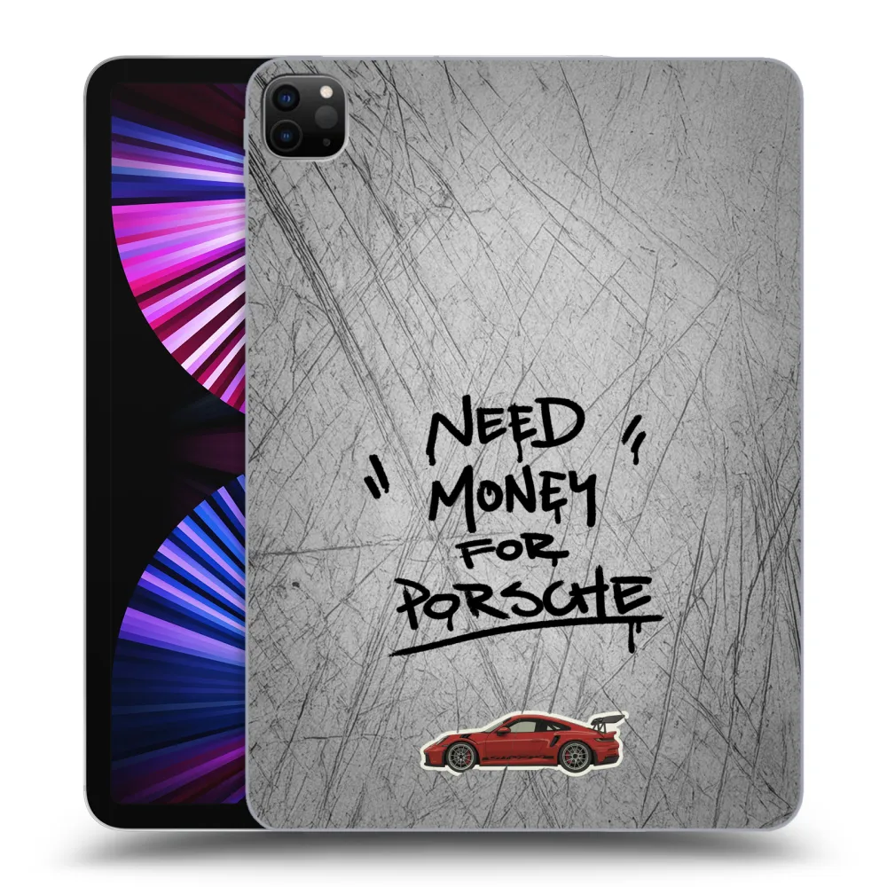 Picasee Schwarze Silikonhülle für Apple iPad Pro 11" 2021 (3.gen) - Grey Drift