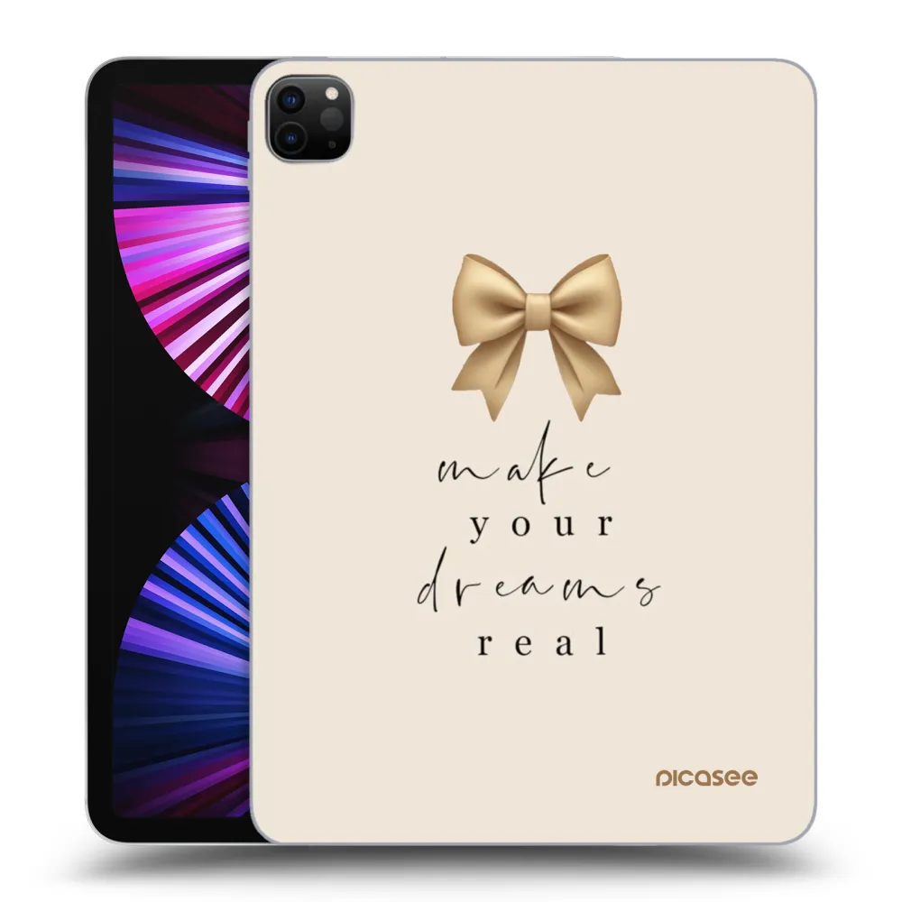 Picasee Schwarze Silikonhülle für Apple iPad Pro 11" 2021 (3.gen) - Golden Dream
