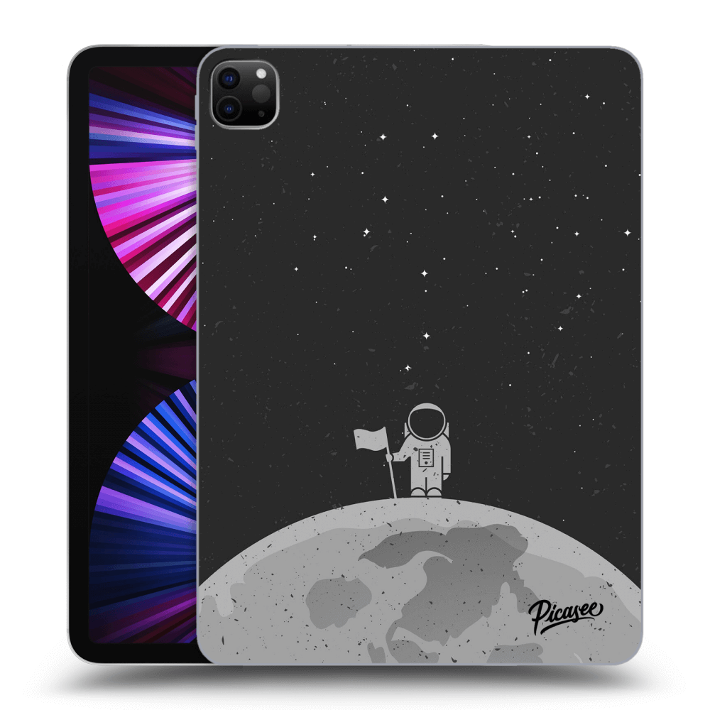 Picasee Schwarze Silikonhülle für Apple iPad Pro 11" 2021 (3.gen) - Astronaut