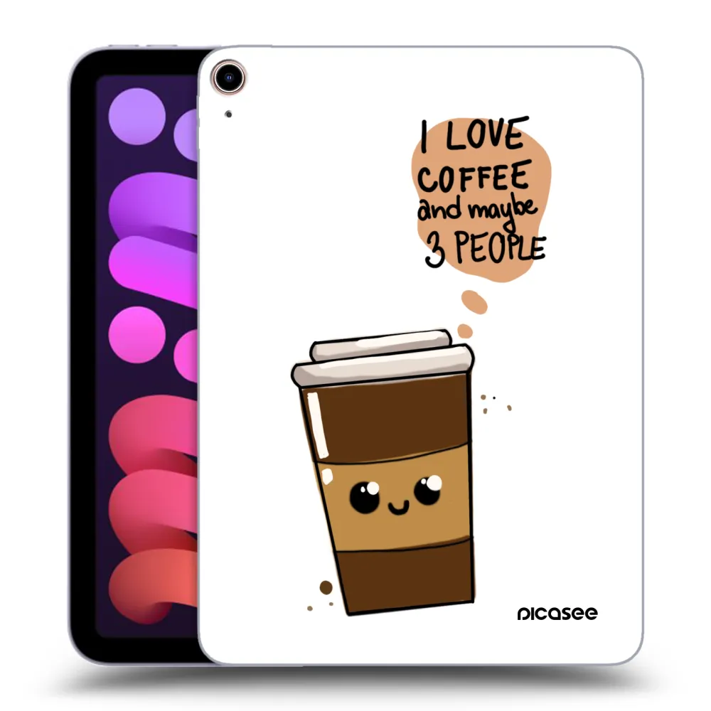 Picasee transparente Silikonhülle für Apple iPad mini 2021 (6. gen) - Cute coffee