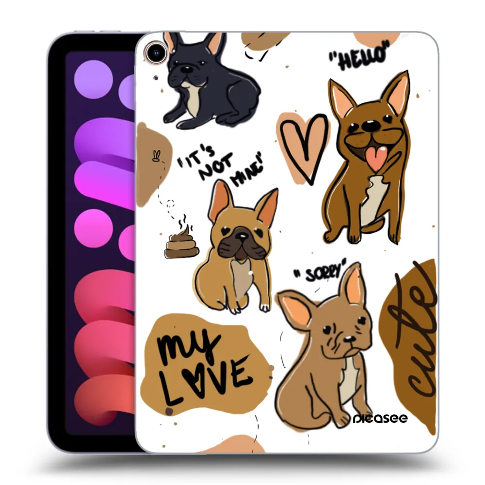 Picasee transparente Silikonhülle für Apple iPad mini 2021 (6. gen) - Frenchies