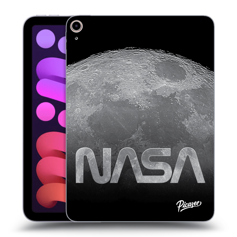 Picasee Schwarze Silikonhülle für Apple iPad mini 2021 (6. gen) - Moon Cut