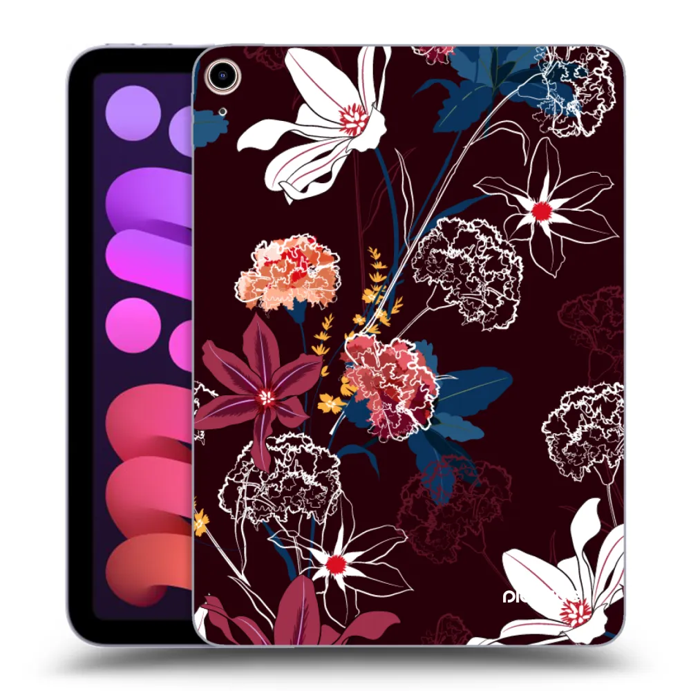 Picasee transparente Silikonhülle für Apple iPad mini 2021 (6. gen) - Dark Meadow