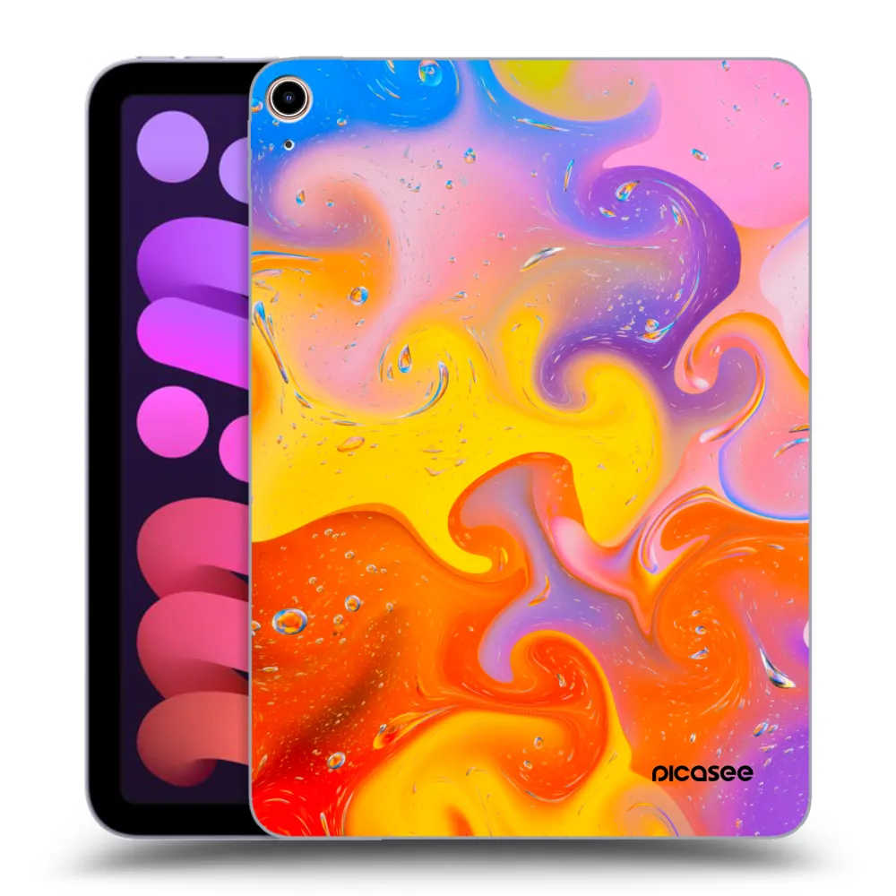 Picasee transparente Silikonhülle für Apple iPad mini 2021 (6. gen) - Bubbles