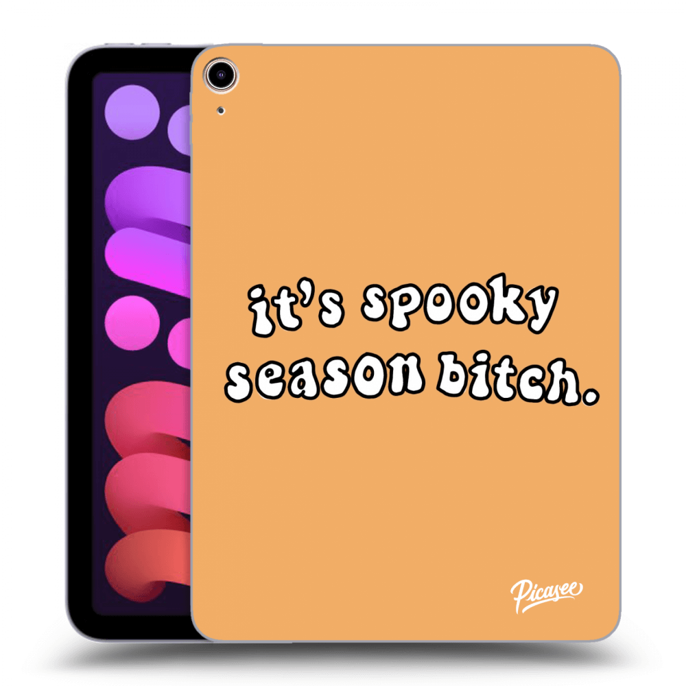 Picasee Schwarze Silikonhülle für Apple iPad mini 2021 (6. gen) - Spooky season