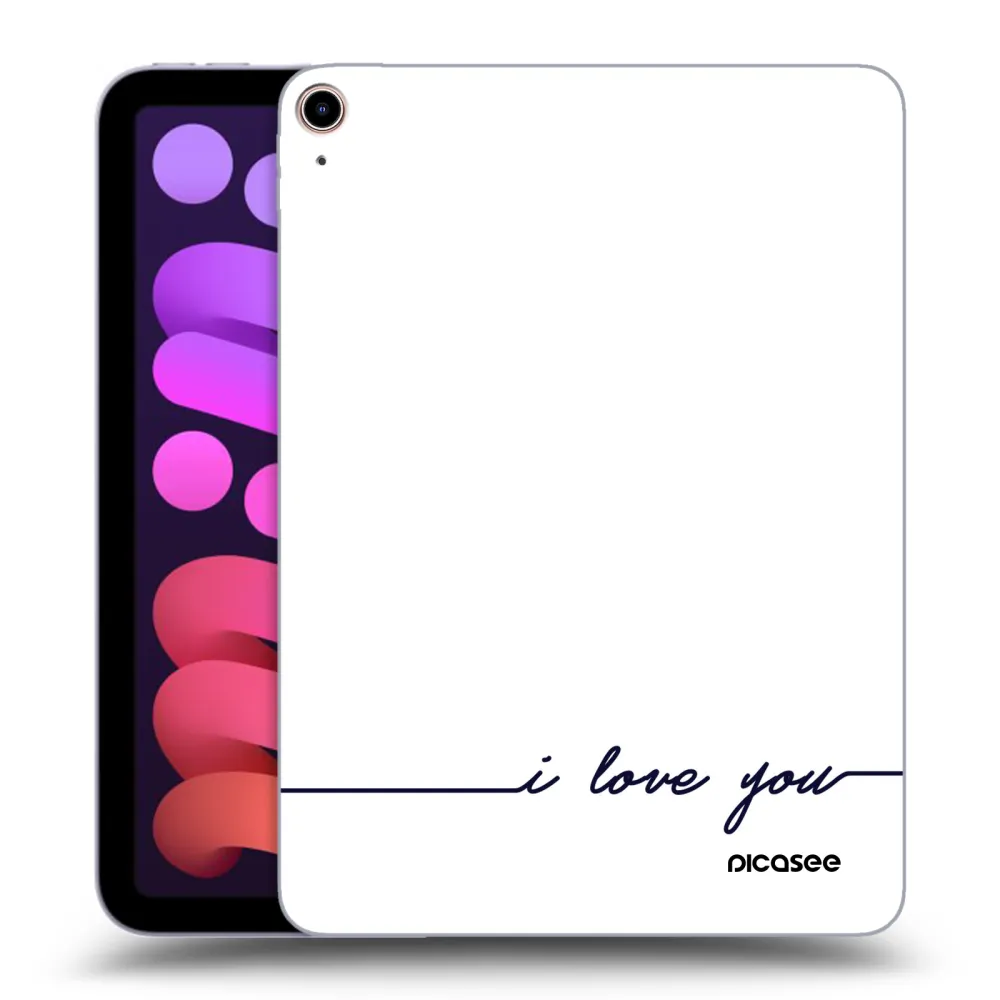 Picasee transparente Silikonhülle für Apple iPad mini 2021 (6. gen) - Ich liebe dich