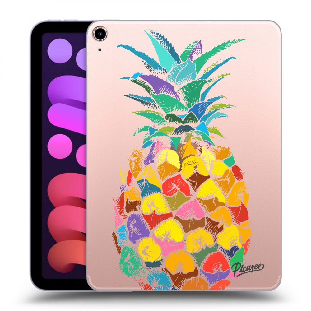 Picasee transparente Silikonhülle für Apple iPad mini 2021 (6. gen) - Pineapple