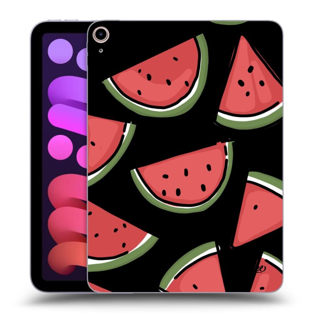 Picasee Schwarze Silikonhülle für Apple iPad mini 2021 (6. gen) - Melone