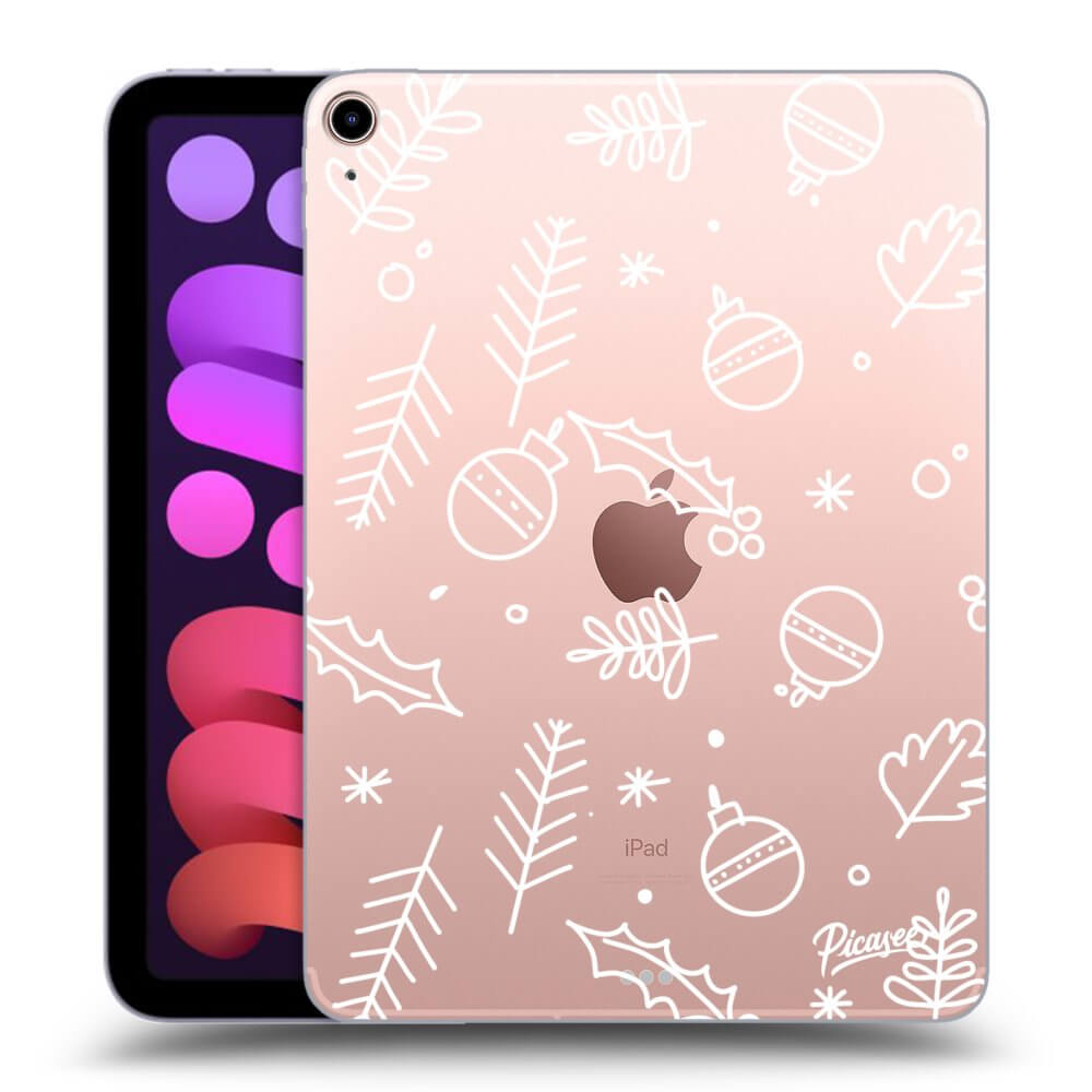 Picasee transparente Silikonhülle für Apple iPad mini 2021 (6. gen) - Mistletoe