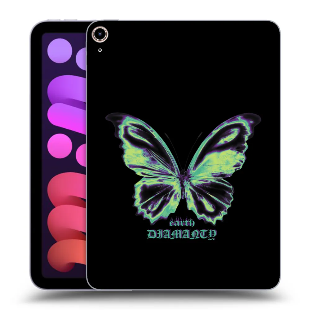 Picasee transparente Silikonhülle für Apple iPad mini 2021 (6. gen) - Diamanty Blue