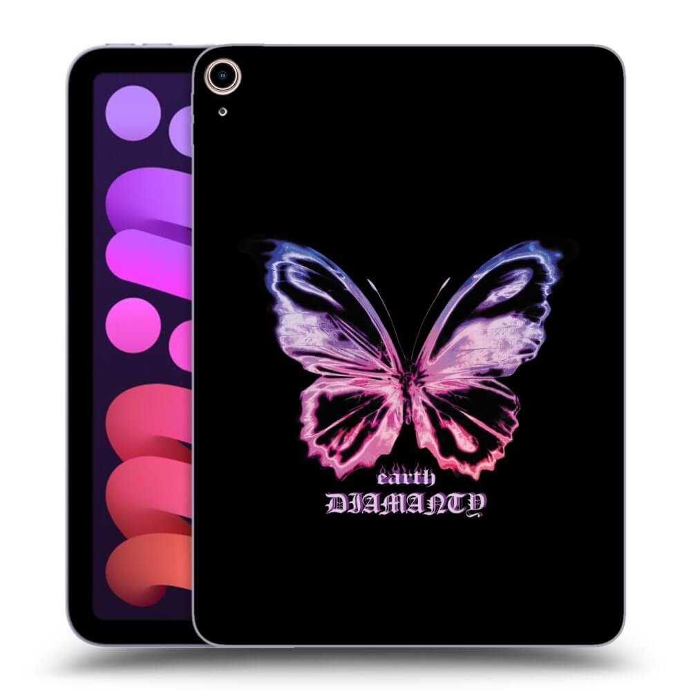 Picasee transparente Silikonhülle für Apple iPad mini 2021 (6. gen) - Diamanty Purple