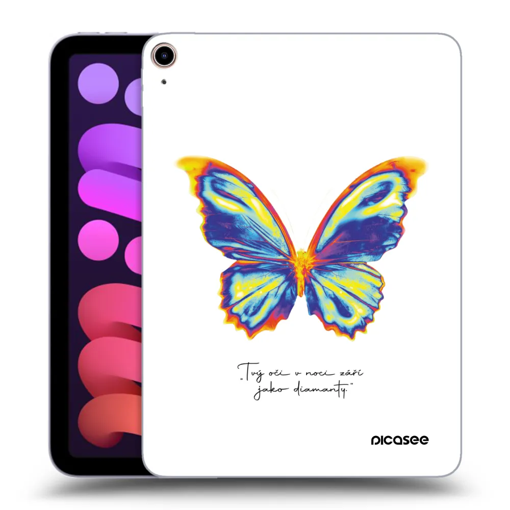 Picasee transparente Silikonhülle für Apple iPad mini 2021 (6. gen) - Diamanty White