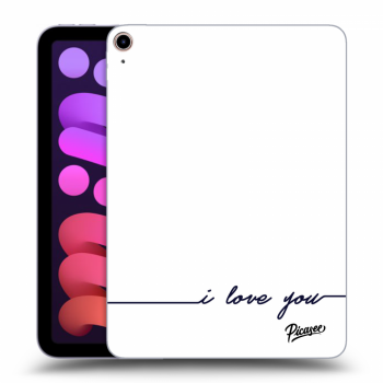 Picasee transparente Silikonhülle für Apple iPad mini 2021 (6. gen) - I love you