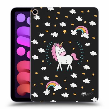 Picasee Schwarze Silikonhülle für Apple iPad mini 2021 (6. gen) - Unicorn star heaven