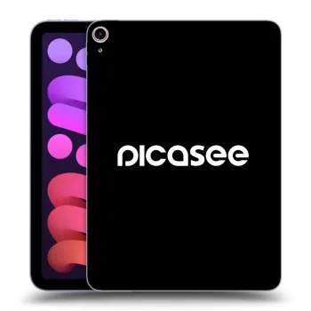 Picasee Schwarze Silikonhülle für Apple iPad mini 2021 (6. gen) - Picasee - new logo - white