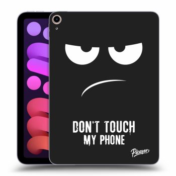 Picasee Schwarze Silikonhülle für Apple iPad mini 2021 (6. gen) - Don't Touch My Phone